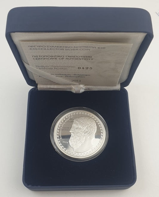 Ελλάδα - 10 Ευρώ 2013, Σοφοκλής, Ασημένιο PROOF