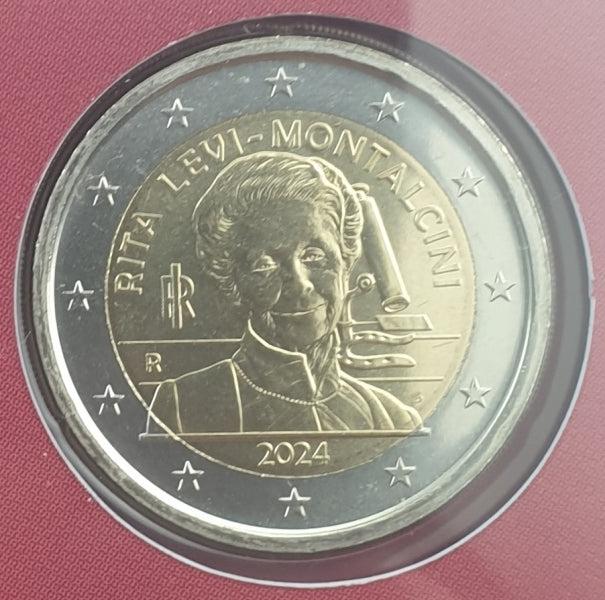 Ιταλία - 2 Ευρώ 2024, Ρίτα Λέβι Μονταλτσίνι, (Coin Card)