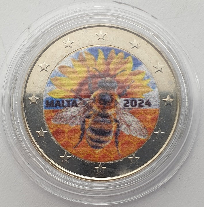 Μάλτα - 2 Ευρώ 2024, Η Μέλισσα της Μάλτας, Έγχρωμο