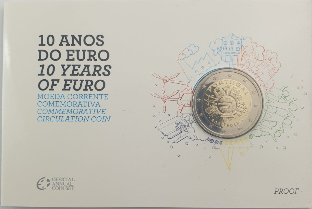 Πορτογαλία - 2 Ευρώ 2012, Τα Δέκα Χρόνια Του Ευρώ, Proof
