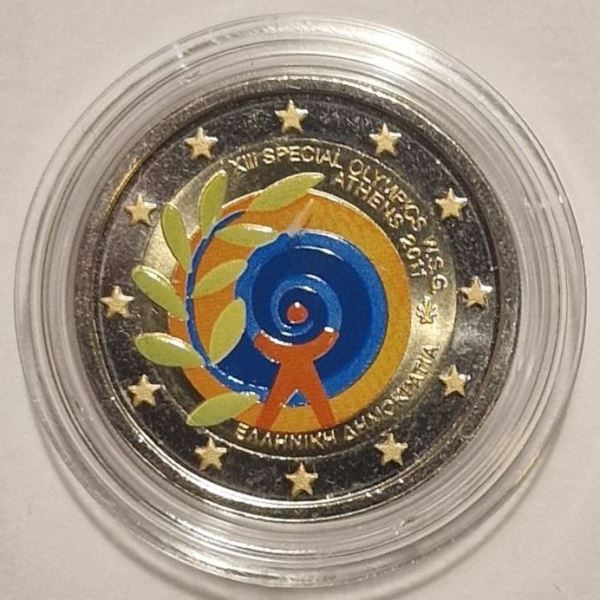 Ελλάδα - 2 Ευρώ 2011, (XIII Ολυμπιακοί Αγώνες), Έγχρωμο, Ακυκλοφόρητο