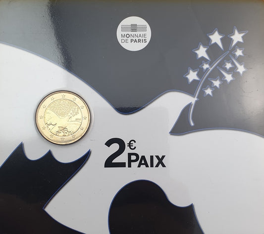 Γαλλία - 2 Ευρώ 2015, 70 Χρόνια Ειρήνης στην Ευρώπη, (Coin Card)