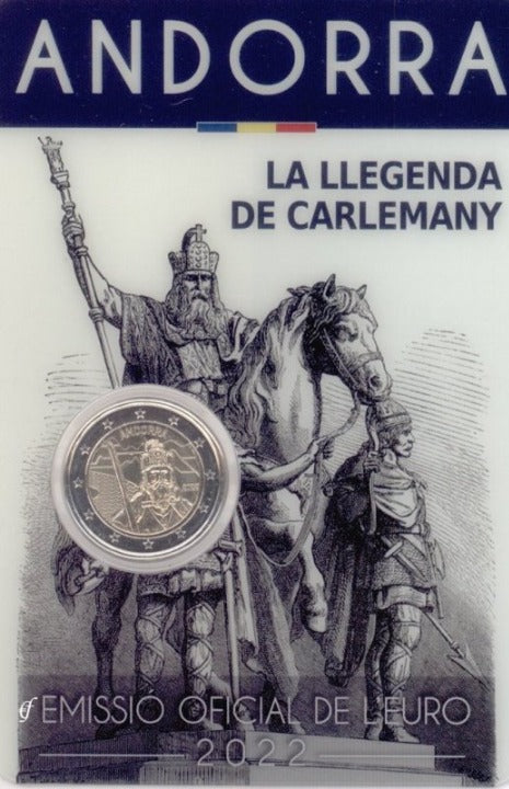 Ανδόρρα - 2 Ευρώ 2022, Καρλομάγνος, (Coin Card)