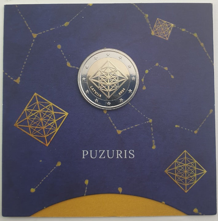 Λετoνία - 2 Ευρώ 2024, Pazuris (Coin Card)
