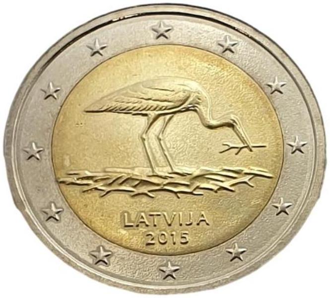 Λετονία - 2 Ευρώ 2015 B, Ακυκλοφόρητο