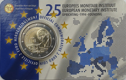 Βέλγιο - 2 Ευρώ 2019, Ευρωπαϊκό Νομισματικό Ινστιτούτο, (Coin Card)