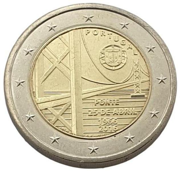Πορτογαλία - 2 Ευρώ 2016 B, Ακυκλοφόρητο