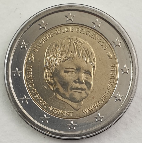 Βέλγιο - 2 Ευρώ 2016, Εστίαση για το παιδί, (Coin Card)