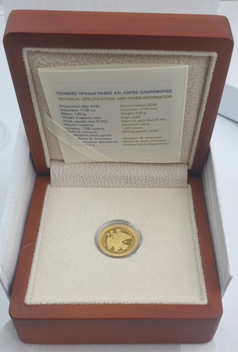 Ελλάδα - 100 Ευρώ 2021, Αφροδίτη, Χρυσό PROOF