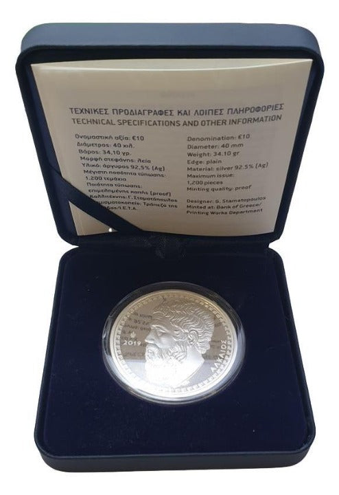 Ελλάδα - 10 Ευρώ 2019, Αλκαίος, Ασημένιο PROOF