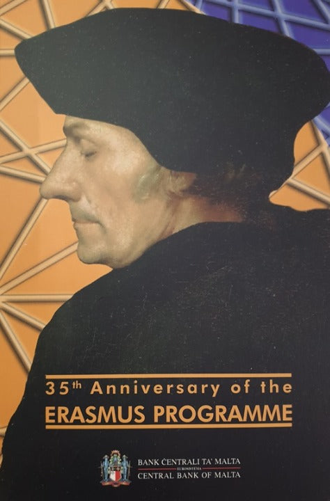 Μάλτα - 2 Ευρώ 2022, 35 Χρόνια του Πρoγράμματος Erasmus, BU (Coin Card)