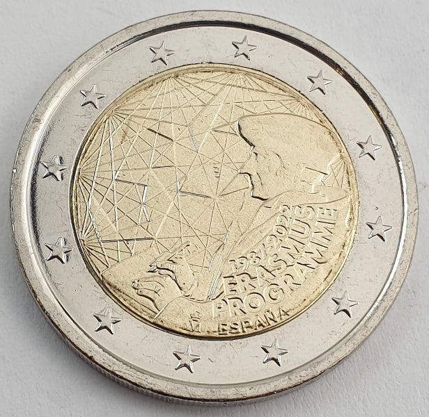 Ισπανία - 2 Ευρώ 2022, 35 Χρόνια του Πρoγράμματος Erasmus, Ακυκλοφόρητο