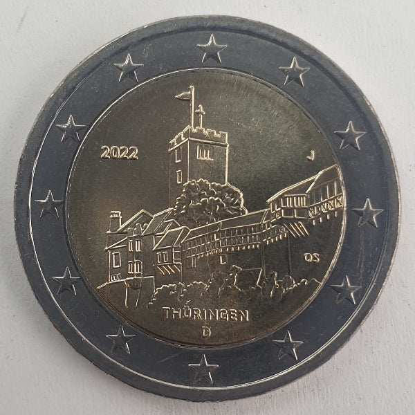 Γερμανία - 2 Ευρώ 2022 J, Ακυκλοφόρητο
