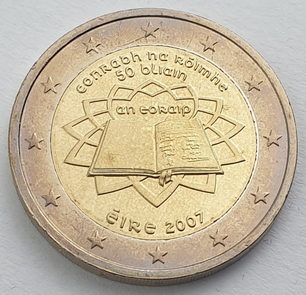 Ιρλανδία - 2 Ευρώ (50 Χρόνια Από Τη Συνθήκη Της Ρώμης 2007), Ακυκλοφόρητο
