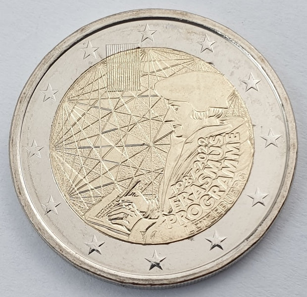Λουξεμβούργο - 2 Ευρώ 2022, 35 Χρόνια του Πρoγράμματος Erasmus, Ακυκλοφόρητο
