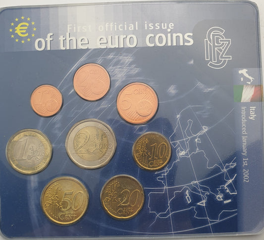 Σειρά Ευρώ - Ιταλία 2002, First Official Issue