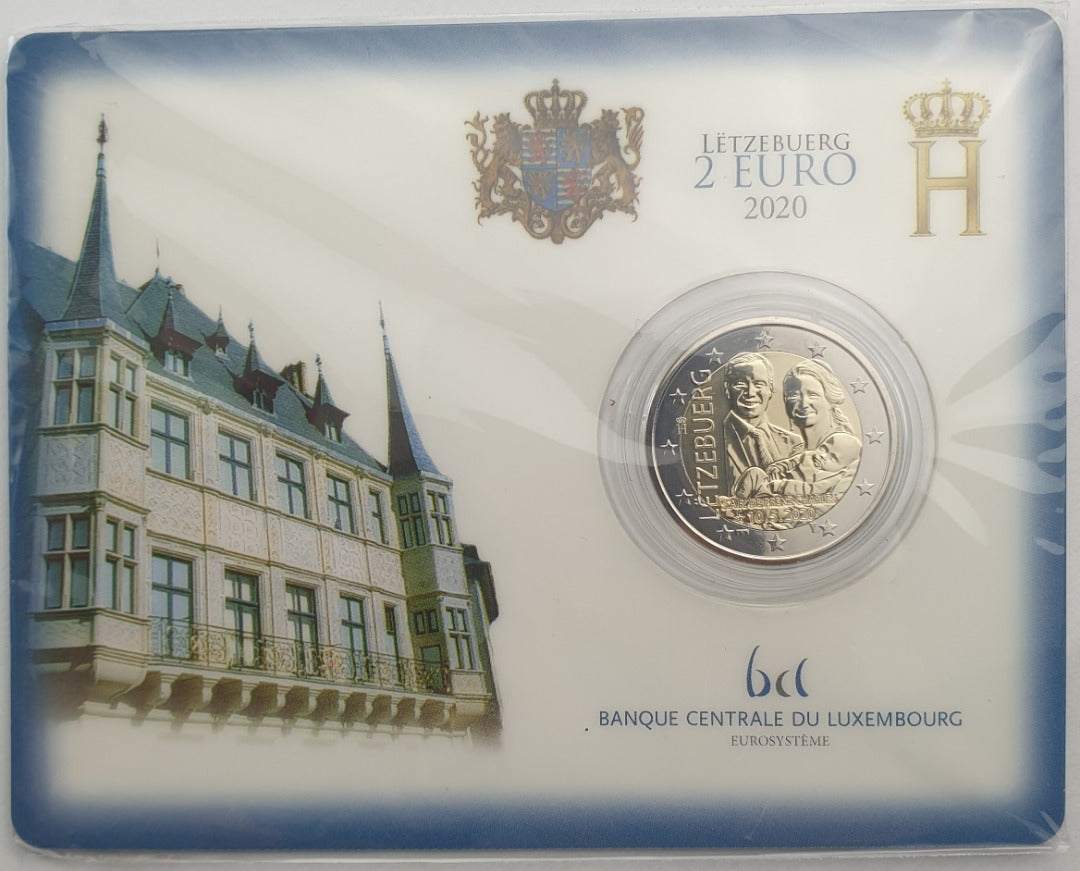 Λουξεμβούργο - 2 Ευρώ 2020, Henri I Birth of Prince Charles - classic version, (Coin Card)