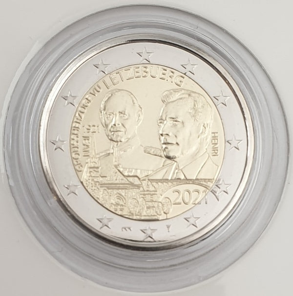 Λουξεμβούργο - 2 Ευρώ 2021 A, BU, (Coin Card)
