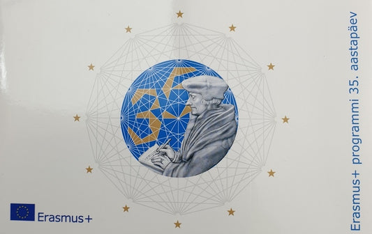 Εσθονία - 2 Ευρώ 2022, 35 Χρόνια του Πρoγράμματος Erasmus, BU (Coin Card)