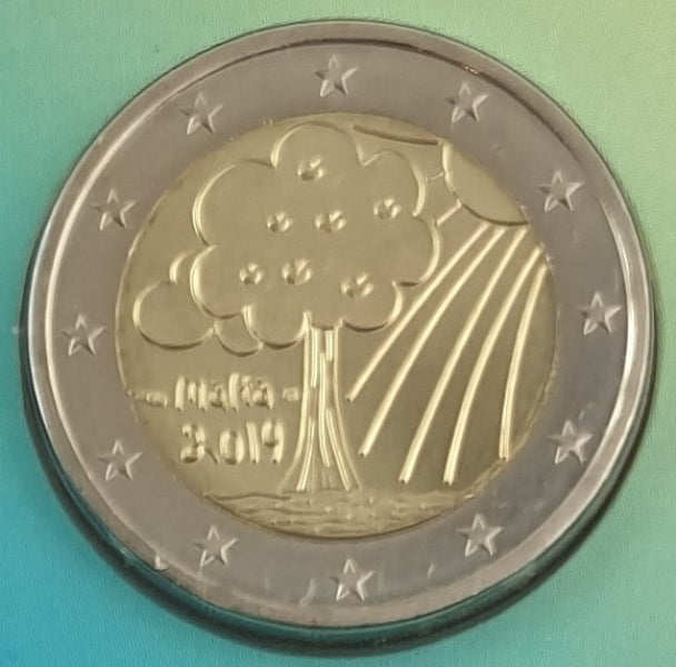Μάλτα - 2 Ευρώ 2019, Από Παιδιά στην Αλληλεγγύη - Φύση και Περιβάλλον 2019, (Coin Card)