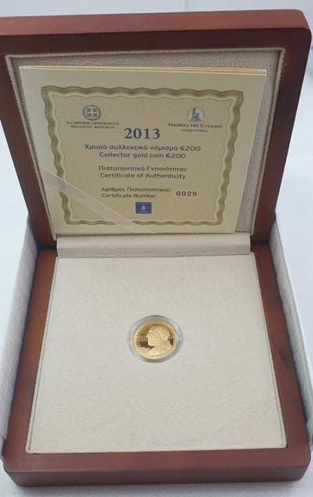 Ελλάδα - 200 Ευρώ 2013, Ιπποκράτης, Χρυσό PROOF