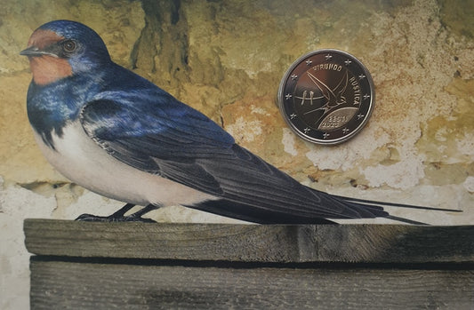Εσθονία - 2 Ευρώ 2023, Χελιδόνι Αχυρώνα, (Coin Card)