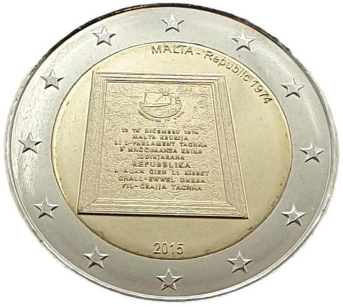 Μάλτα - 2 Ευρώ 2015 A, Ακυκλοφόρητο