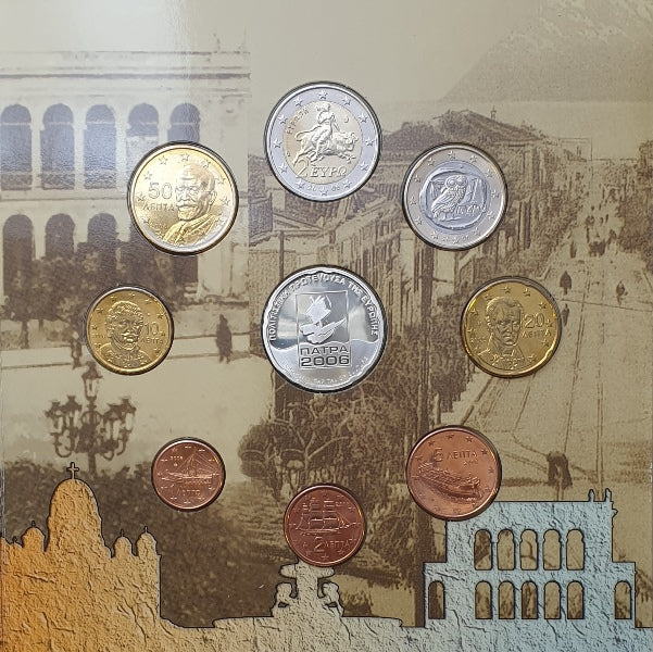 Σειρά Ευρώ - Πάτρα 2006 + Ασημένιο Νόμισμα