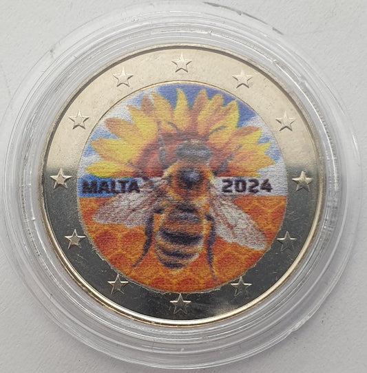 Μάλτα - 2 Ευρώ 2024, Η Μέλισσα της Μάλτας, Έγχρωμο