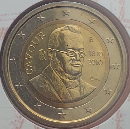 Ιταλία - 2 Ευρώ 2010, 200 Χρόνια από την γέννηση του Camillo Benso