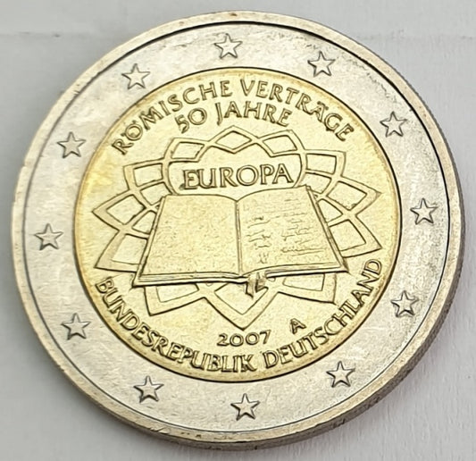 Γερμανία - 2 Ευρώ (50 Χρόνια Από Τη Συνθήκη Της Ρώμης 2007 A), Ακυκλοφόρητο