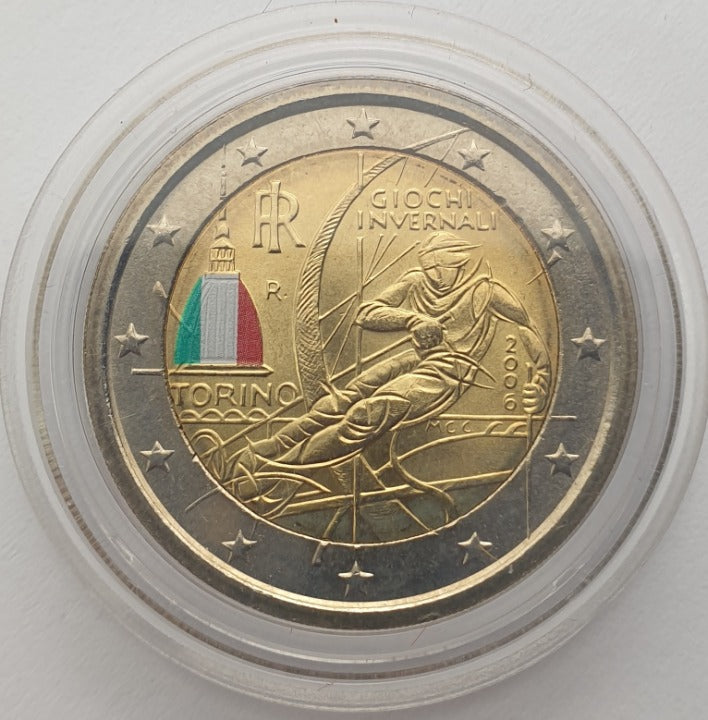 Ιταλία - 2 Ευρώ 2006 ,Winter Olympics in Turin , Έγχρωμο