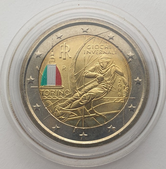 Ιταλία - 2 Ευρώ 2006 ,Winter Olympics in Turin , Έγχρωμο