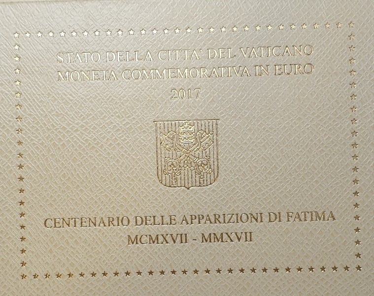 Βατικανό - 2 Ευρώ 2017, Εκατονταετηρίδα των εμφανίσεων της Φατίμα, (Coin Card)