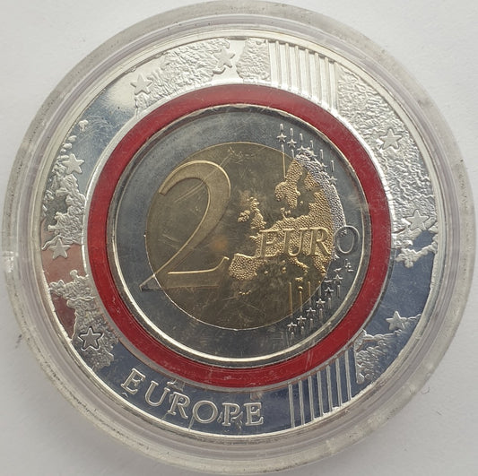 Ισπανία - 2 Ευρώ 2017, Κόκκινο ασημένιο περίβλημα
