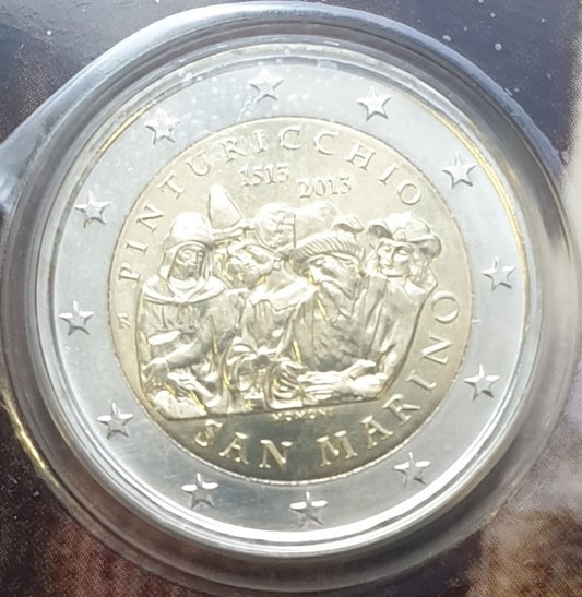 Άγιος Μαρίνος - 2 Ευρώ 2013, Πιντουίτσιο, (Coin Card)
