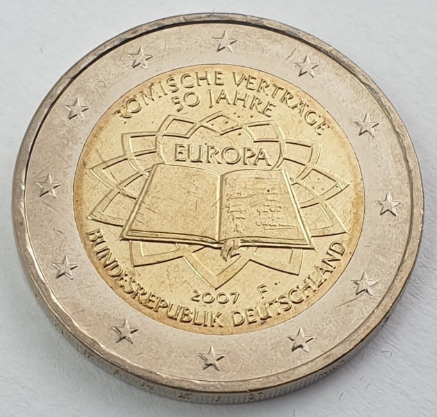 Γερμανία - 2 Ευρώ (50 Χρόνια Από Τη Συνθήκη Της Ρώμης 2007 F), Ακυκλοφόρητο