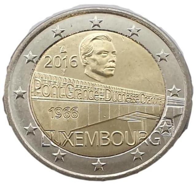 Λουξεμβούργο - 2 Ευρώ 2016, Ακυκλοφόρητο