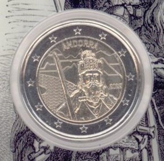 Ανδόρρα - 2 Ευρώ 2022, Καρλομάγνος, (Coin Card)