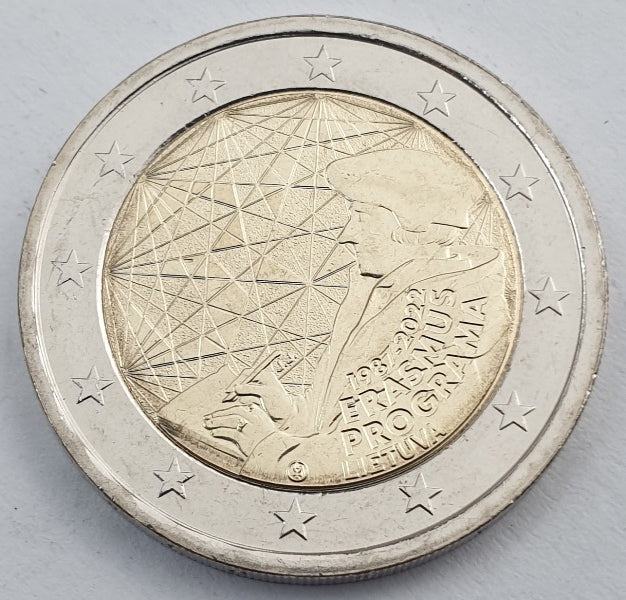 Λιθουανία - 2 Ευρώ 2022, 35 Χρόνια του Πρoγράμματος Erasmus, Ακυκλοφόρητο