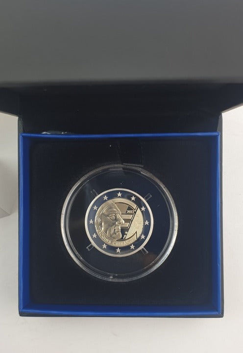 Γαλλία - 2 Ευρώ 2022, Ζακ Σιράκ 1932 - 2019, BE PROOF