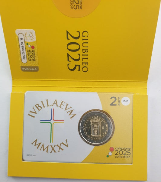 Ιταλία - 2 Ευρώ 2025, Jubilee, Coin Card