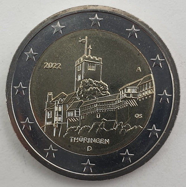 Γερμανία - 2 Ευρώ 2022 A, Ακυκλοφόρητο
