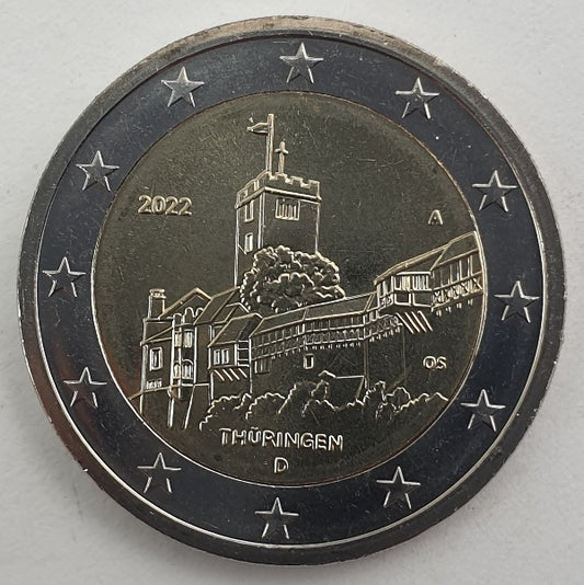 Γερμανία - 2 Ευρώ 2022 A, Ακυκλοφόρητο