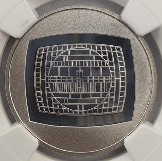 Ελλάδα - 6 Ευρώ 2016 (PF 70 ULTRA CAMEO), 50 Χρόνια Τηλεόραση Στην Ελλάδα, Ασημένιο PROOF
