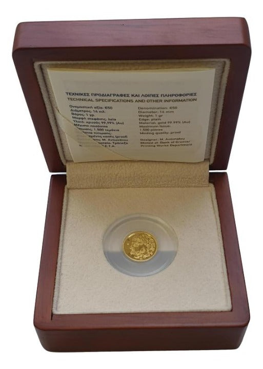 Ελλάδα - 50 Ευρώ 2018, Σούνιο, Χρυσό PROOF
