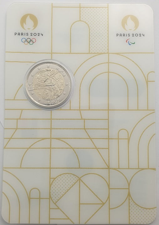 Γαλλία - 2 Ευρώ 2024, Ολυμπιακοί αγώνες του Παρισιού, (Coin card)
