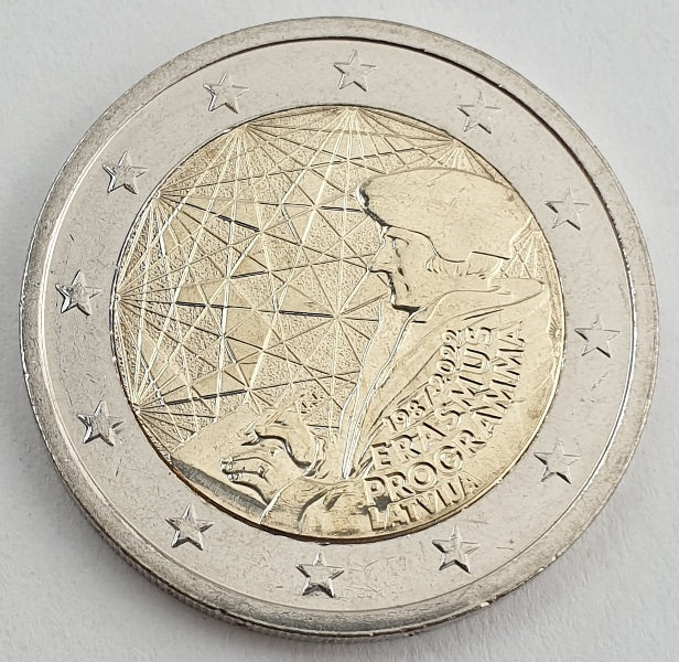 Λετονία - 2 Ευρώ 2022, 35 Χρόνια του Πρoγράμματος Erasmus, Ακυκλοφόρητο