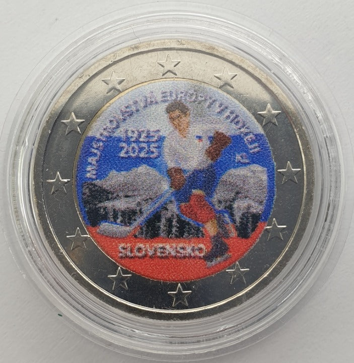 Σλοβακία - 2 Ευρώ 2025, ice hockey, Έγχρωμο