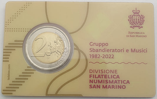 Άγιος Μαρίνος - 2 Ευρώ 2022, 2ος τύπος, (Coin Card)
